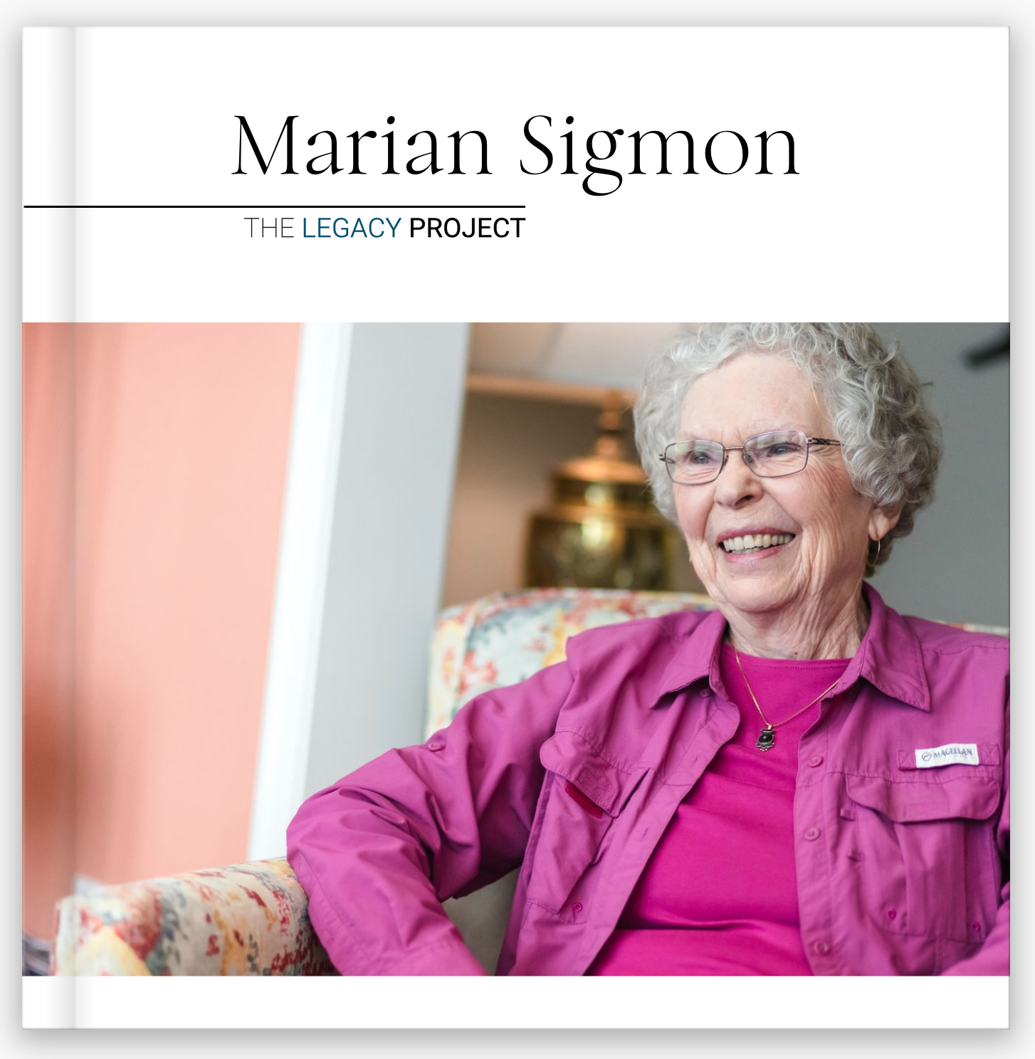 Marian's Legacy Book — a finished heirloom